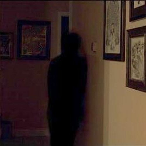 Dark shadow of a persons outline